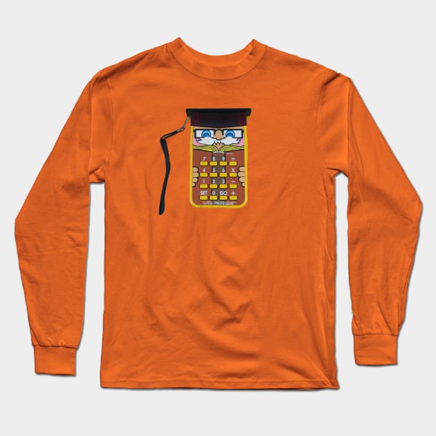 Little Professor Calculator Long Sleeve T-Shirt by GeekGiftGallery